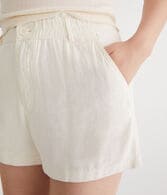 High-Rise Linen Shorts