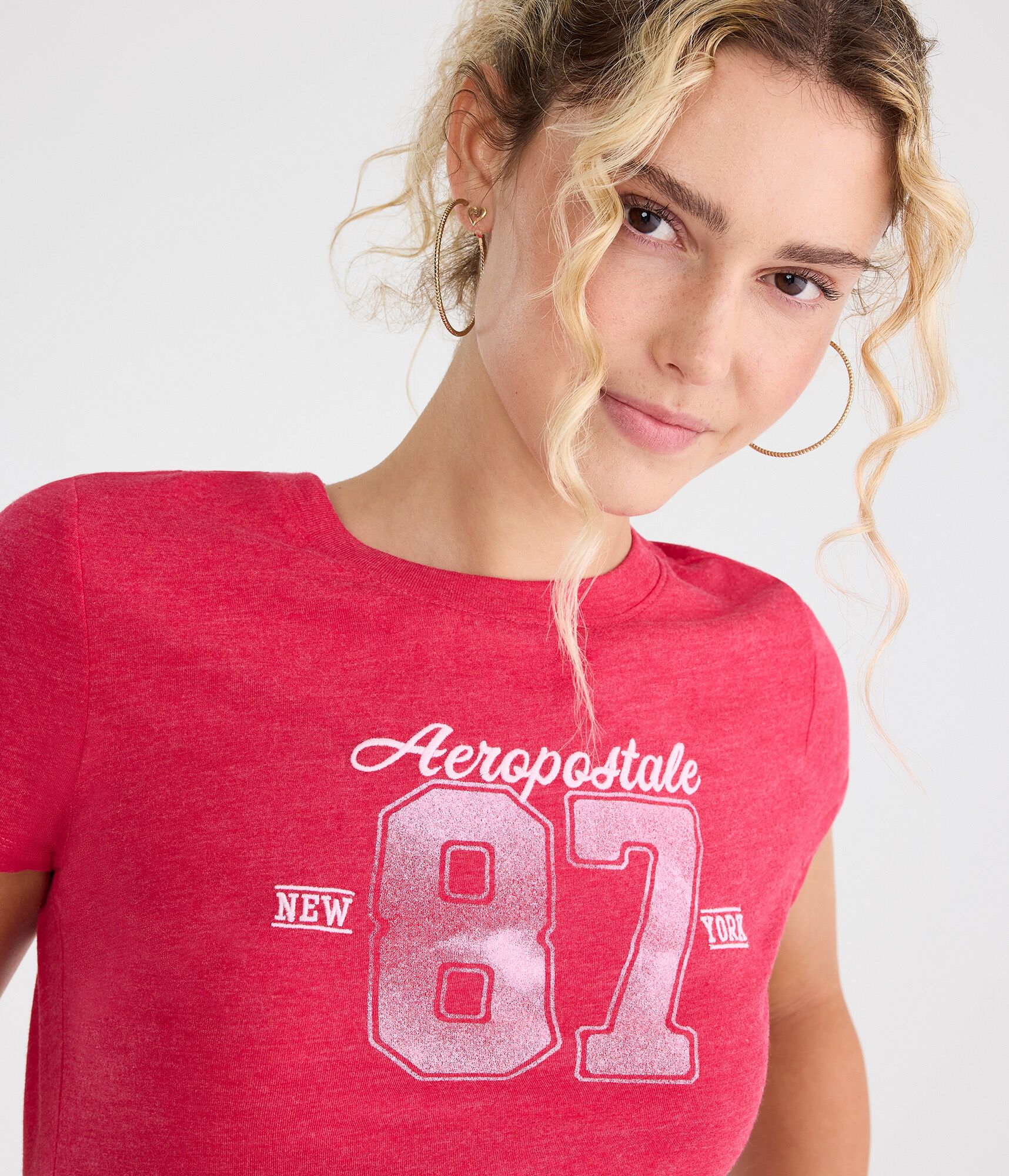Aeropostale Oversized 87 Graphic Tee