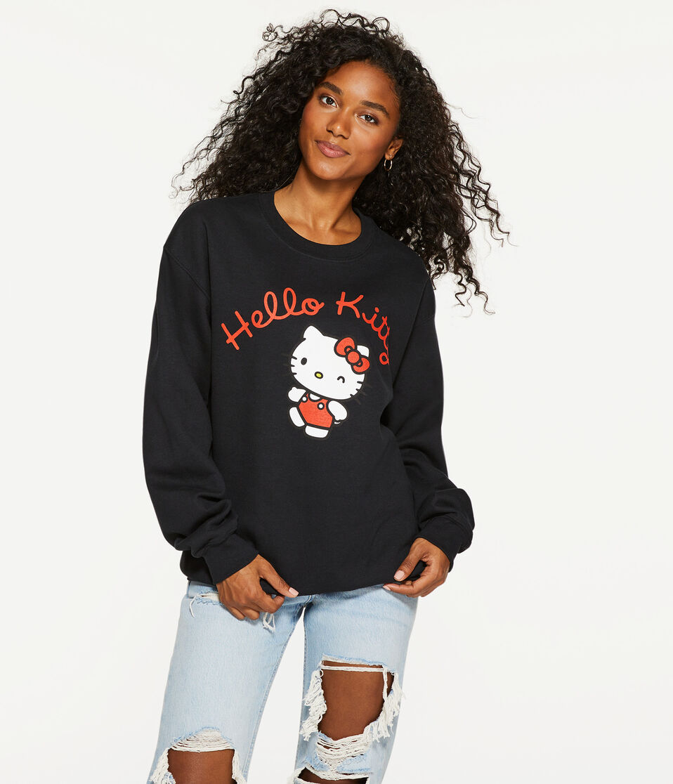 Hello Kitty Oversized Crew Sweatshirt