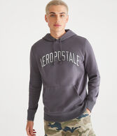 Aeropostale Arch Washed Pullover Hoodie