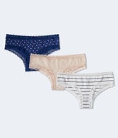 Printed & Solid Cheeky 3-Pack