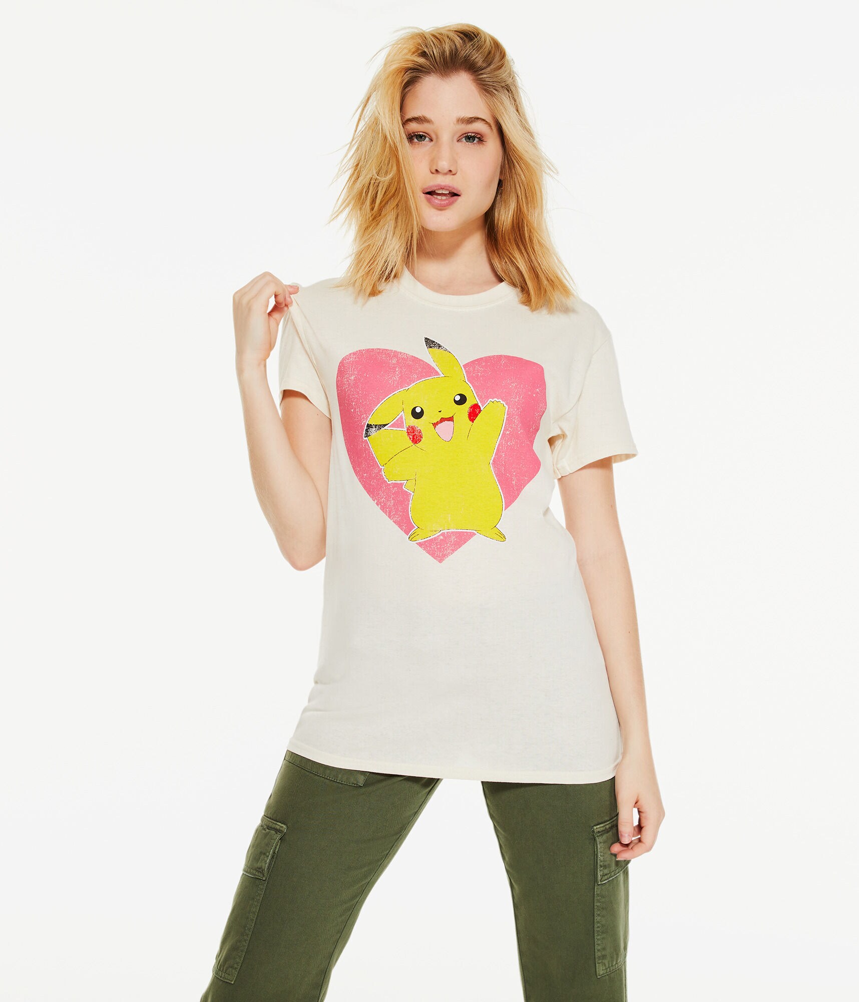 Pikachu Heart Boyfriend Graphic Tee