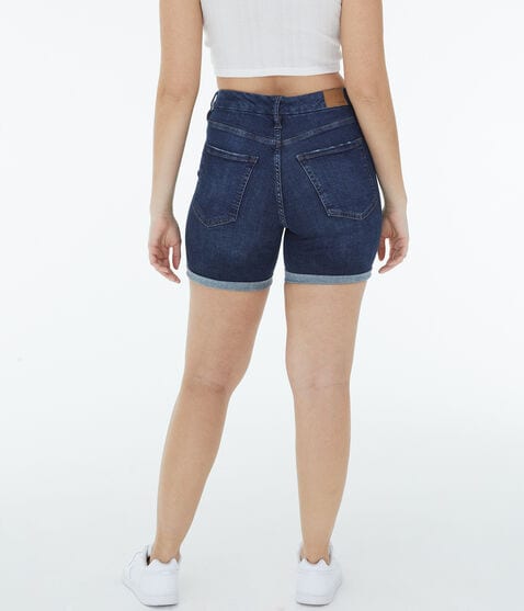 Premium Seriously Stretchy High-Rise Curvy Denim Bermuda Shorts Premium Seriously Stretchy High-Rise Curvy Denim Bermuda Shorts