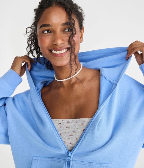 Cloud Soft Oversized Full-Zip Hoodie Cloud Soft Oversized Full-Zip Hoodie