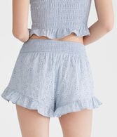 Eyelet Ruffle Boxer Shorts