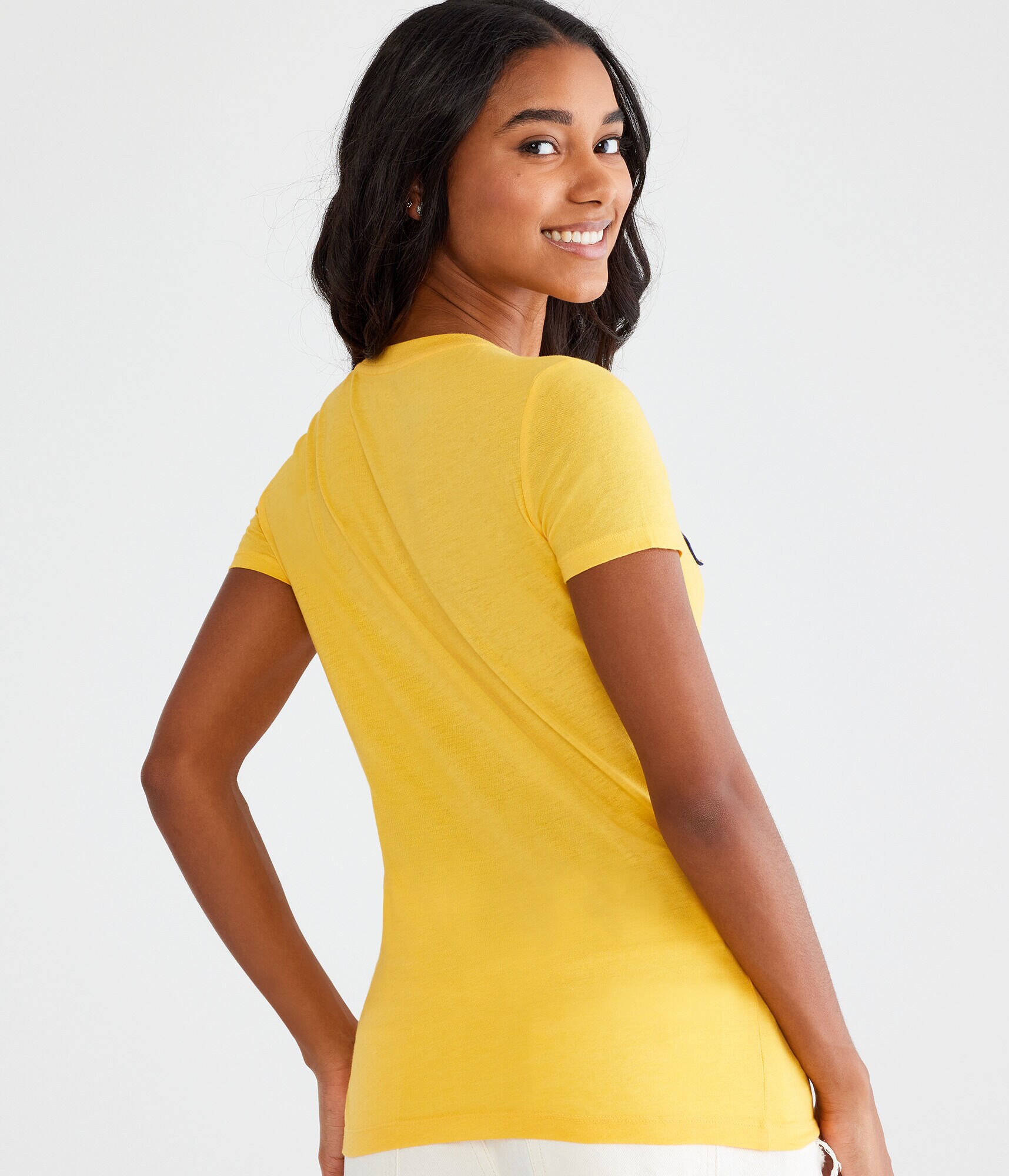 Aero Floral Fill Appliqu&eacute; Graphic Tee