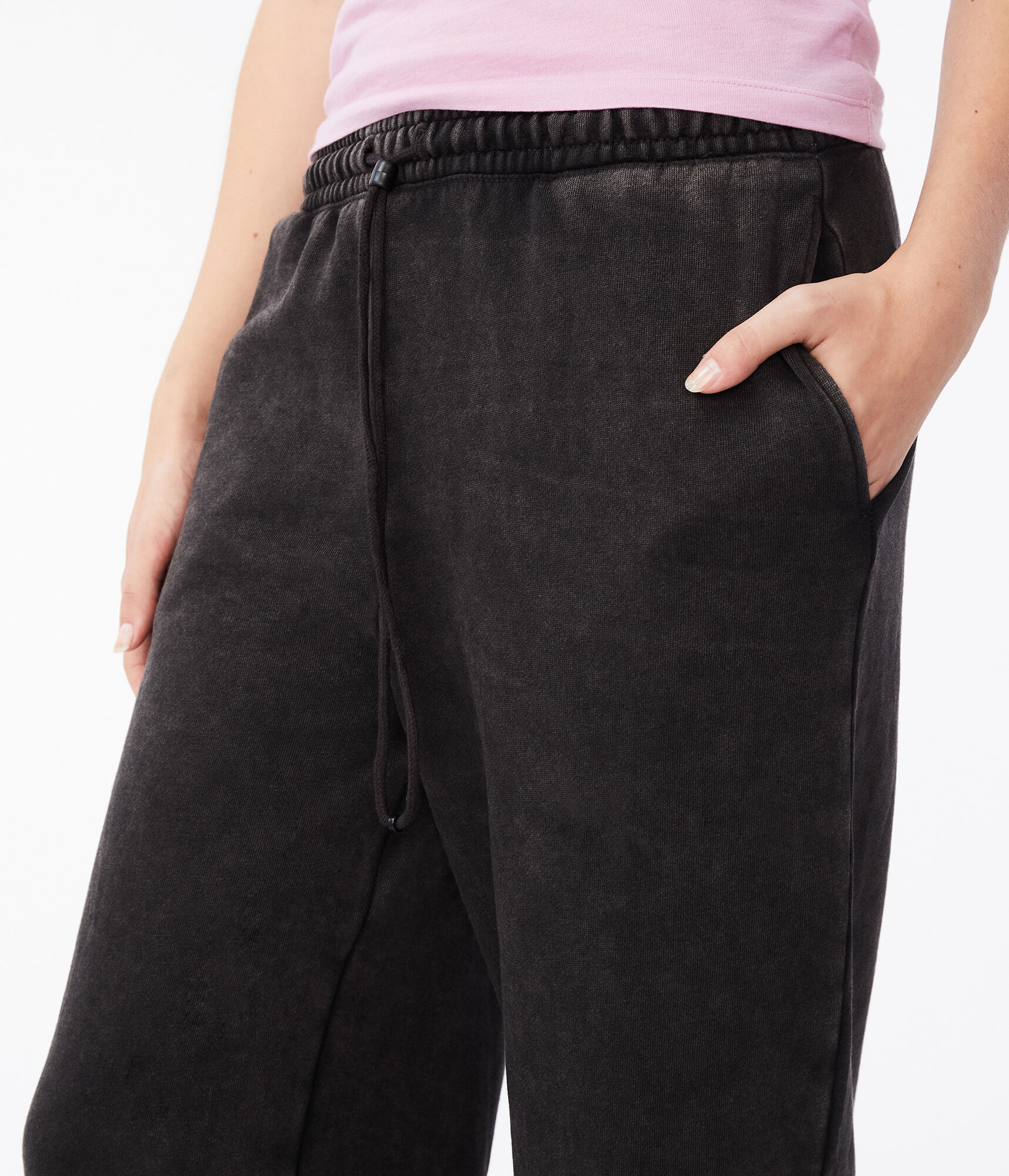 Baggy High-Rise Cinched Sweatpants