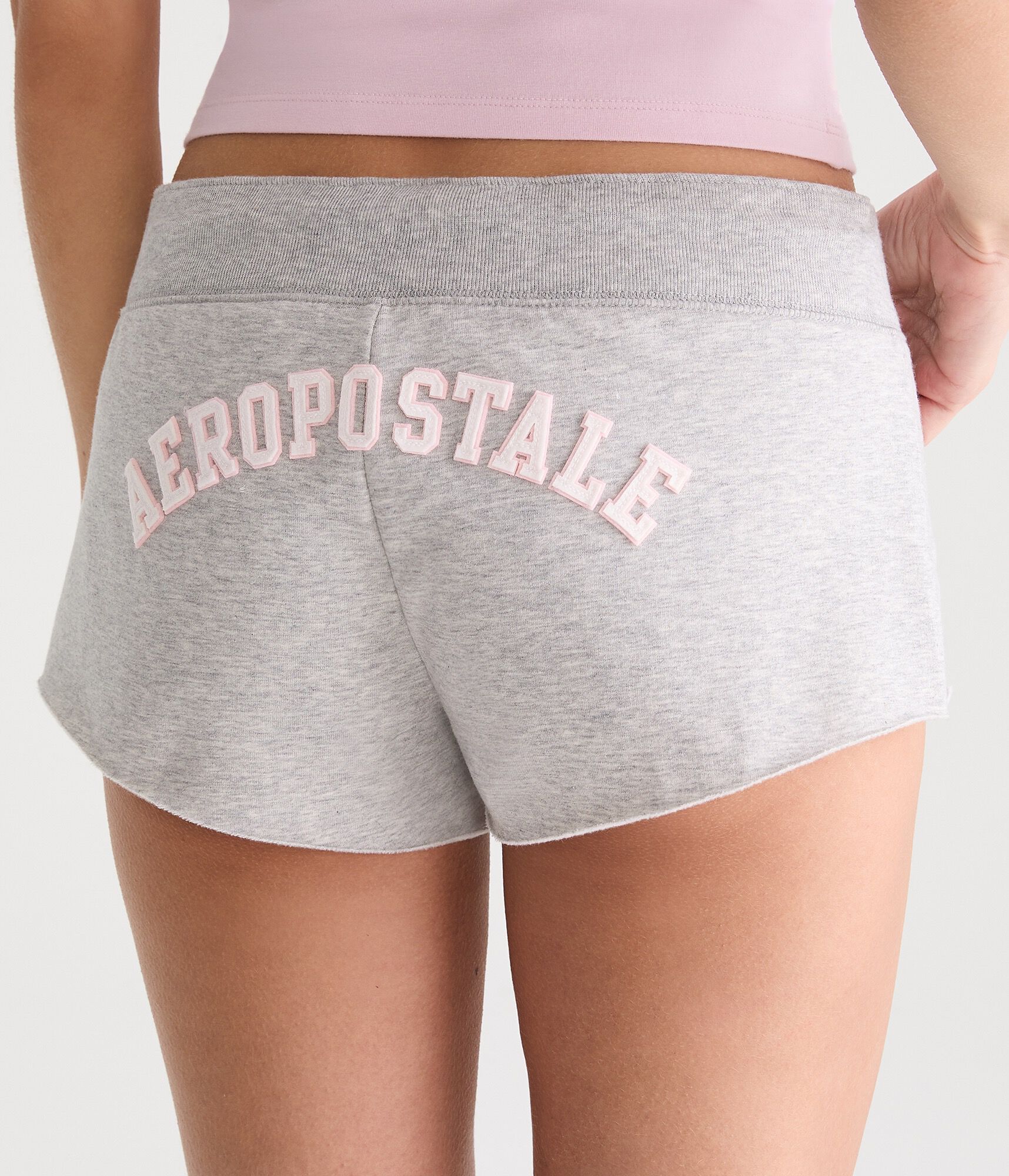 Aeropostale NY Heritage Low-Rise Fleece Shorts