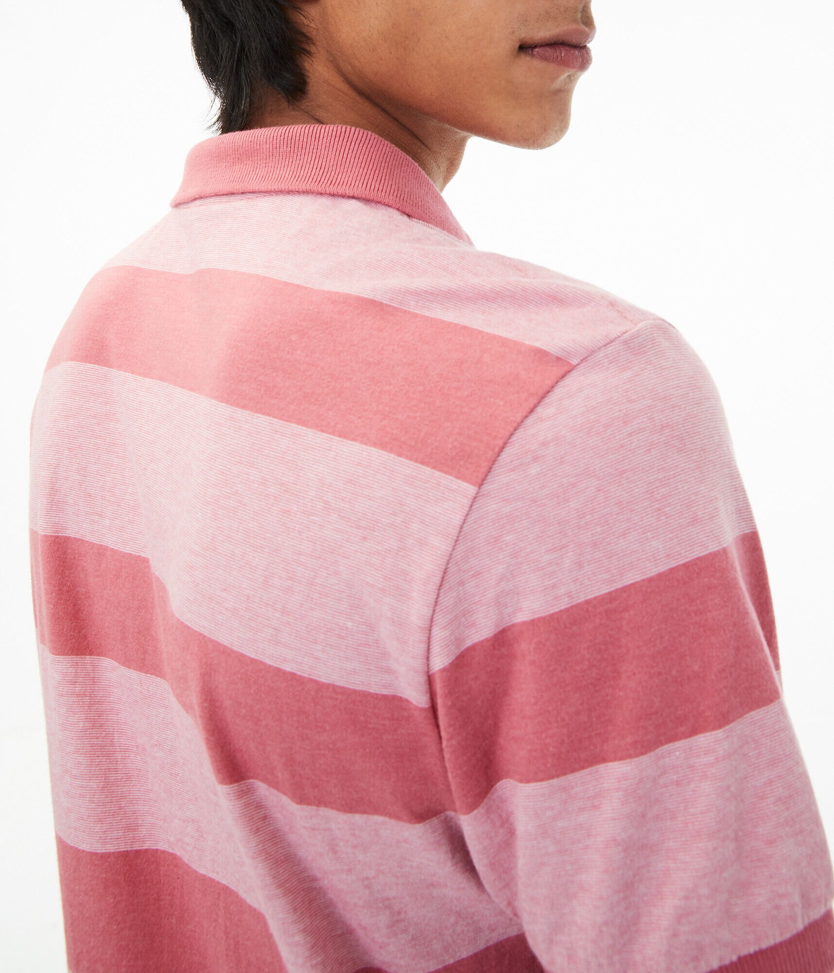 Thick Stripe Jersey Polo