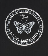 Aeropostale Butterfly Foil Graphic Tee