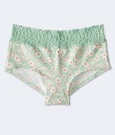 Floral Lace-Trim Boyshort