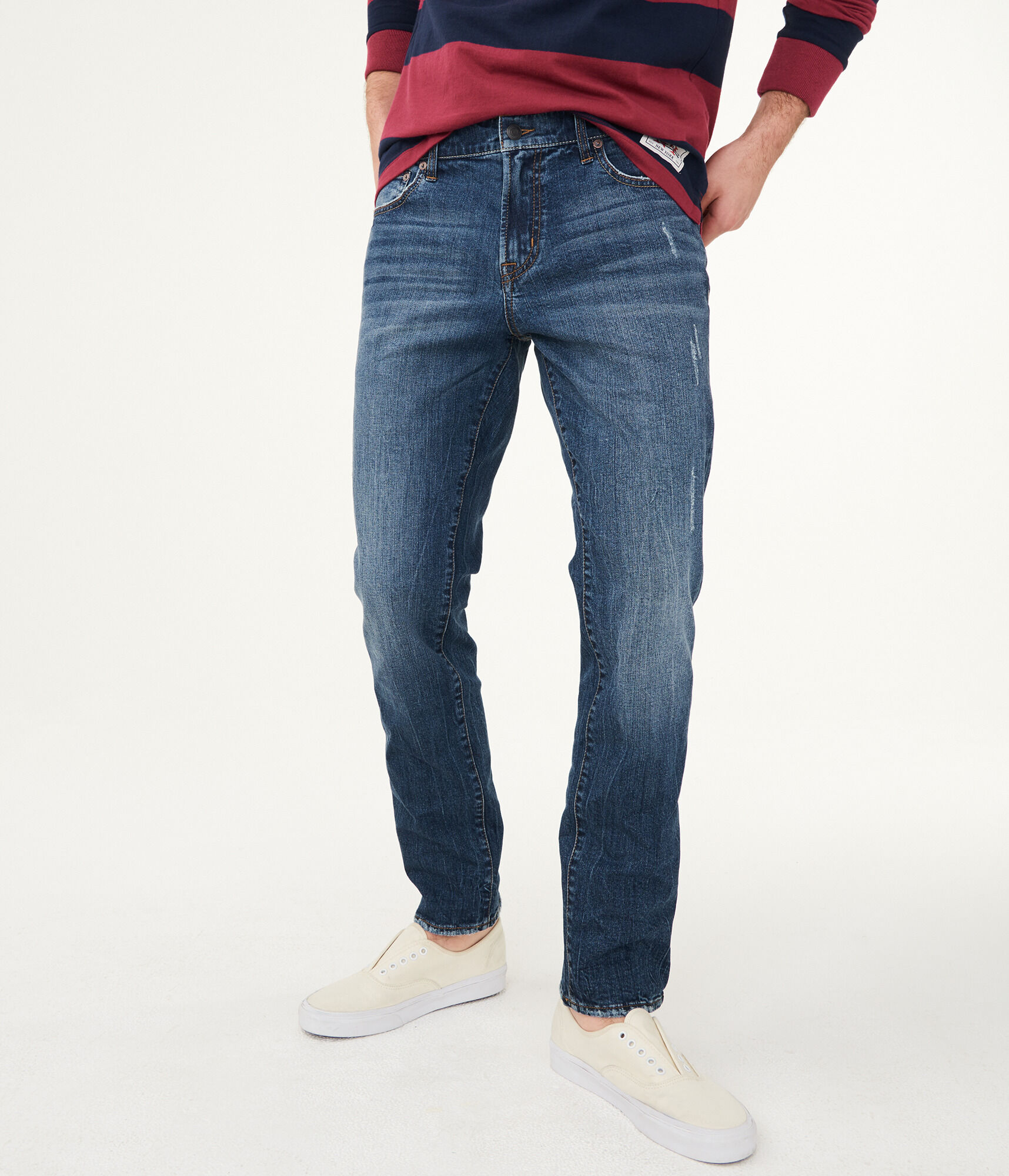 Slim Medium Wash Stretch Jean