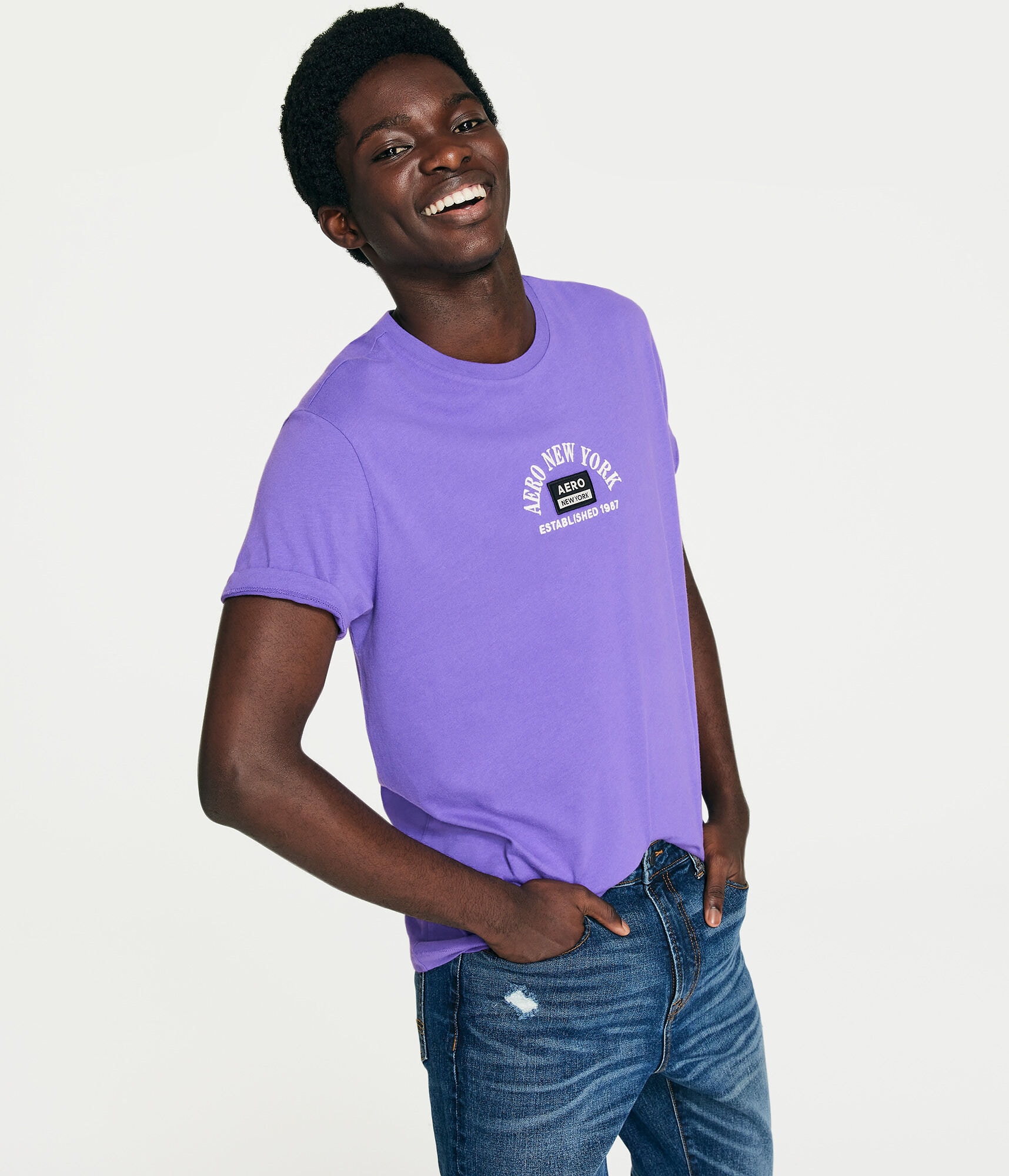 Aero New York Arch Appliqu&eacute; Graphic Tee