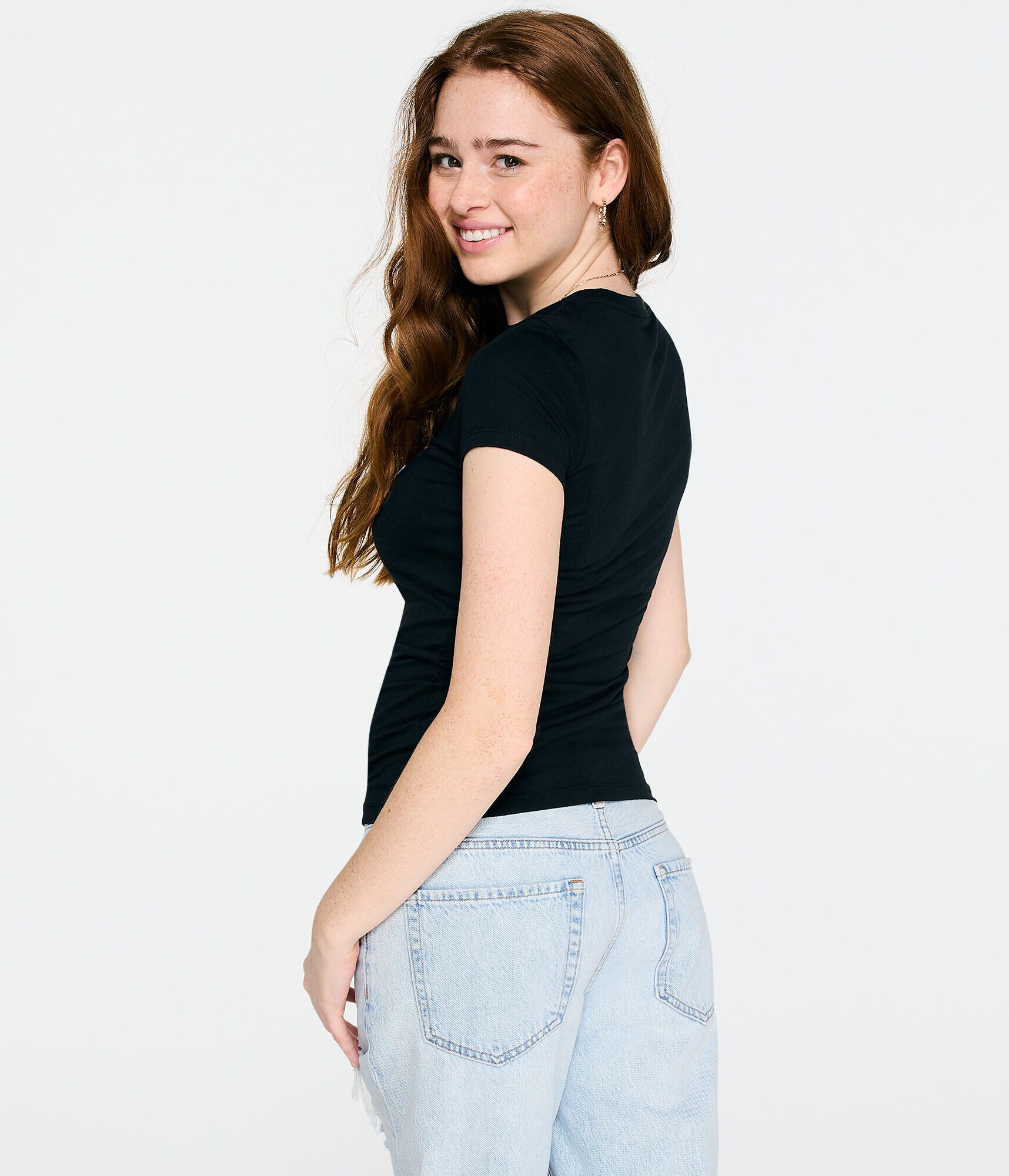 Aeropostale Arch Floral Graphic Tee