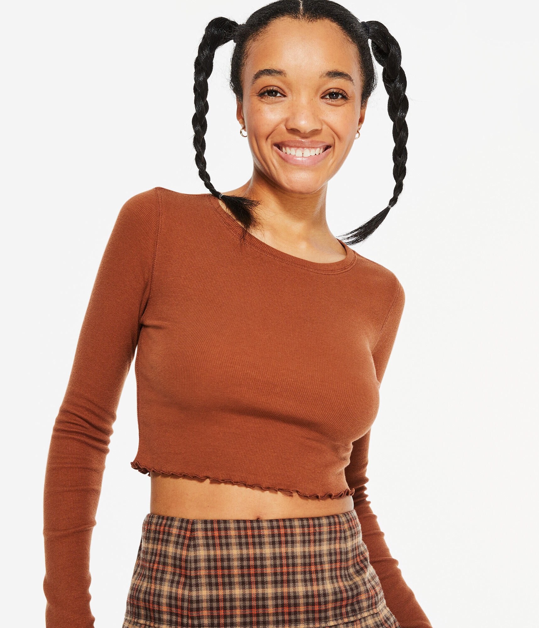 Long Sleeve Pop Punk Cropped Baby Tee