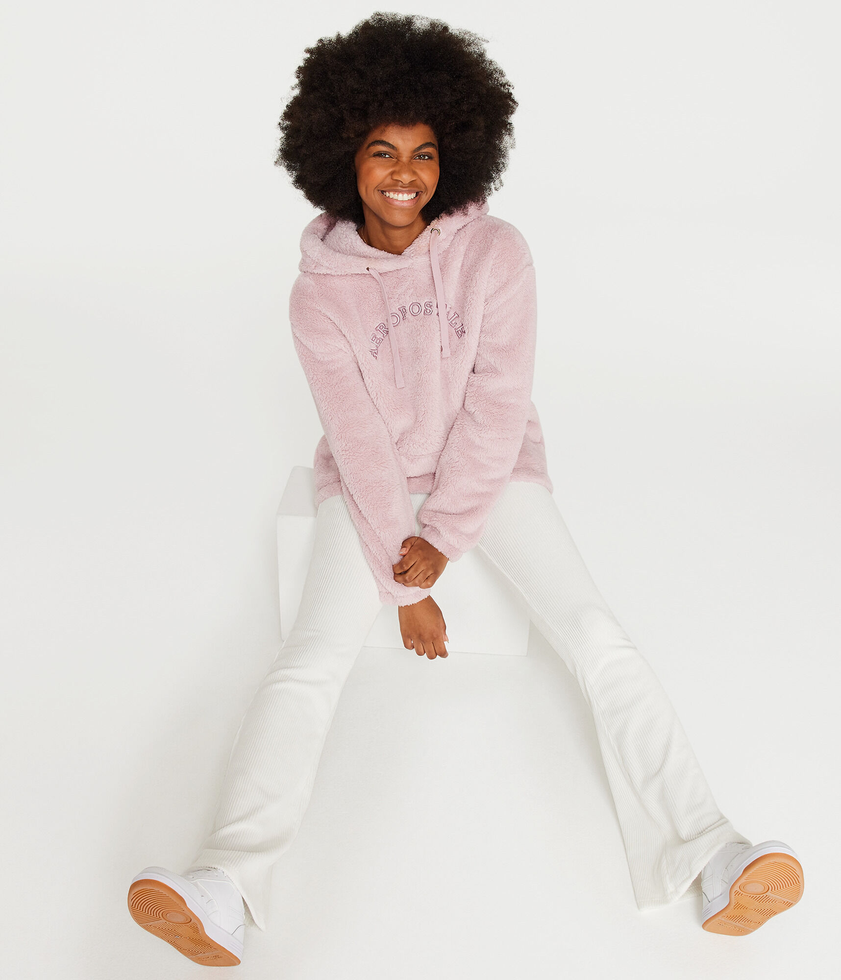 Aeropostale Sherpa Pullover Hoodie