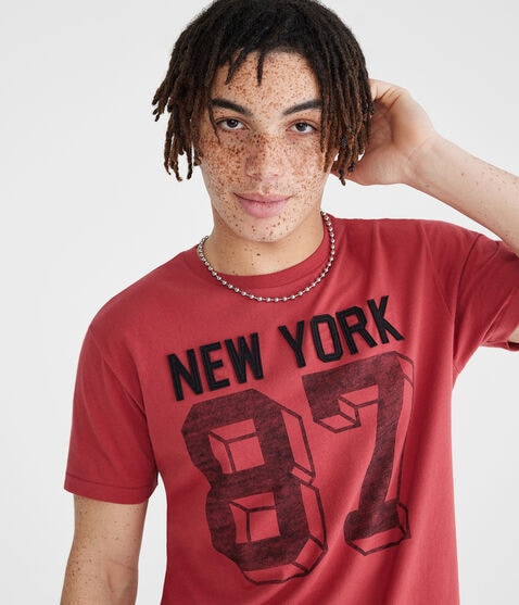 New York 87 Appliqué Graphic Tee New York 87 Appliqué Graphic Tee