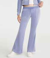 Juicy Couture Bling Velour Pocket Flare Pants