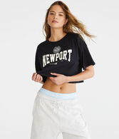 Newport RI Cropped Boyfriend Graphic Tee