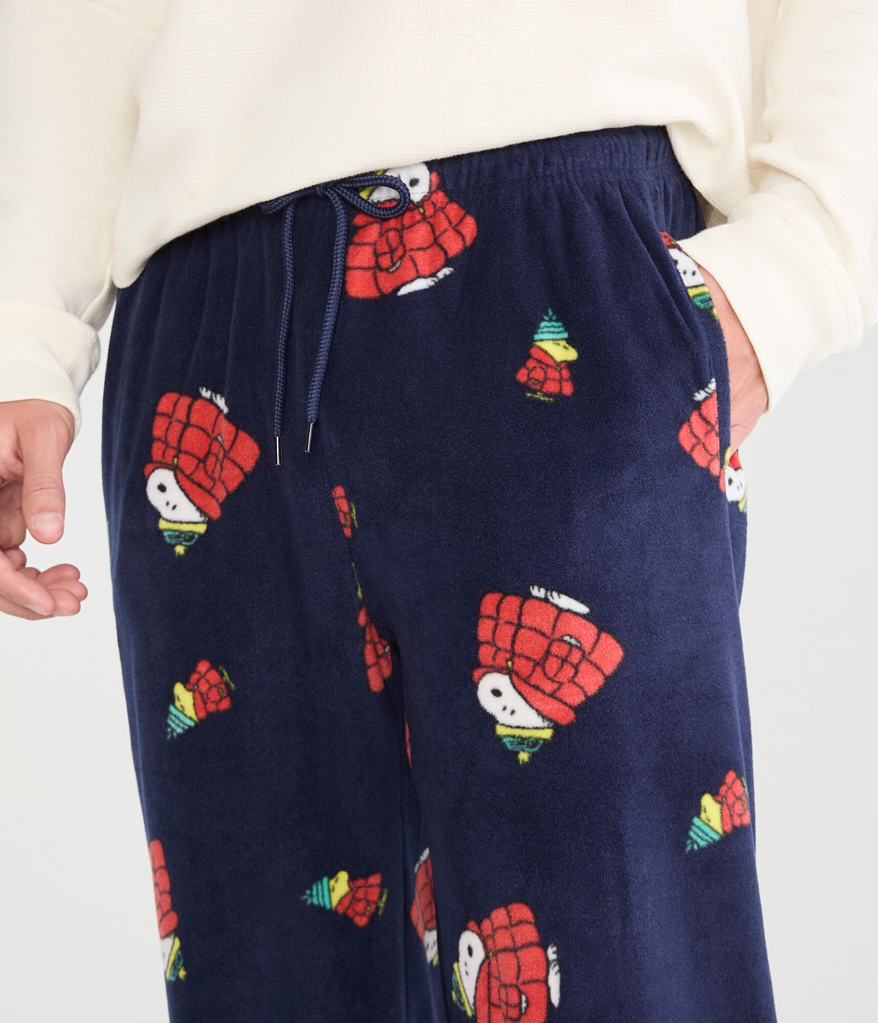 Snoopy Puffer Coat Polyfleece Sleep Pants