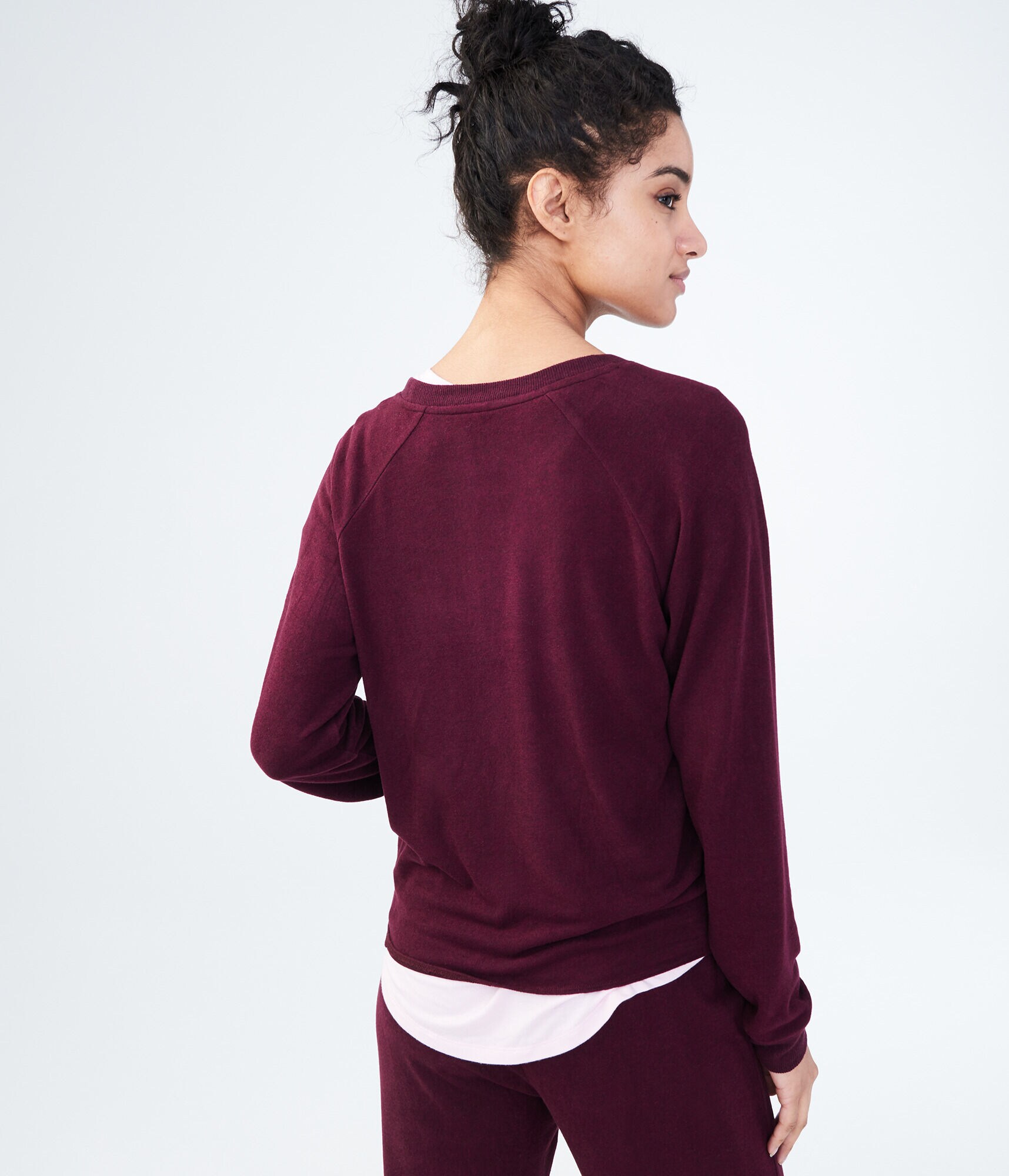 LLD Seriously Soft Knot-Front Crew Sweatshirt