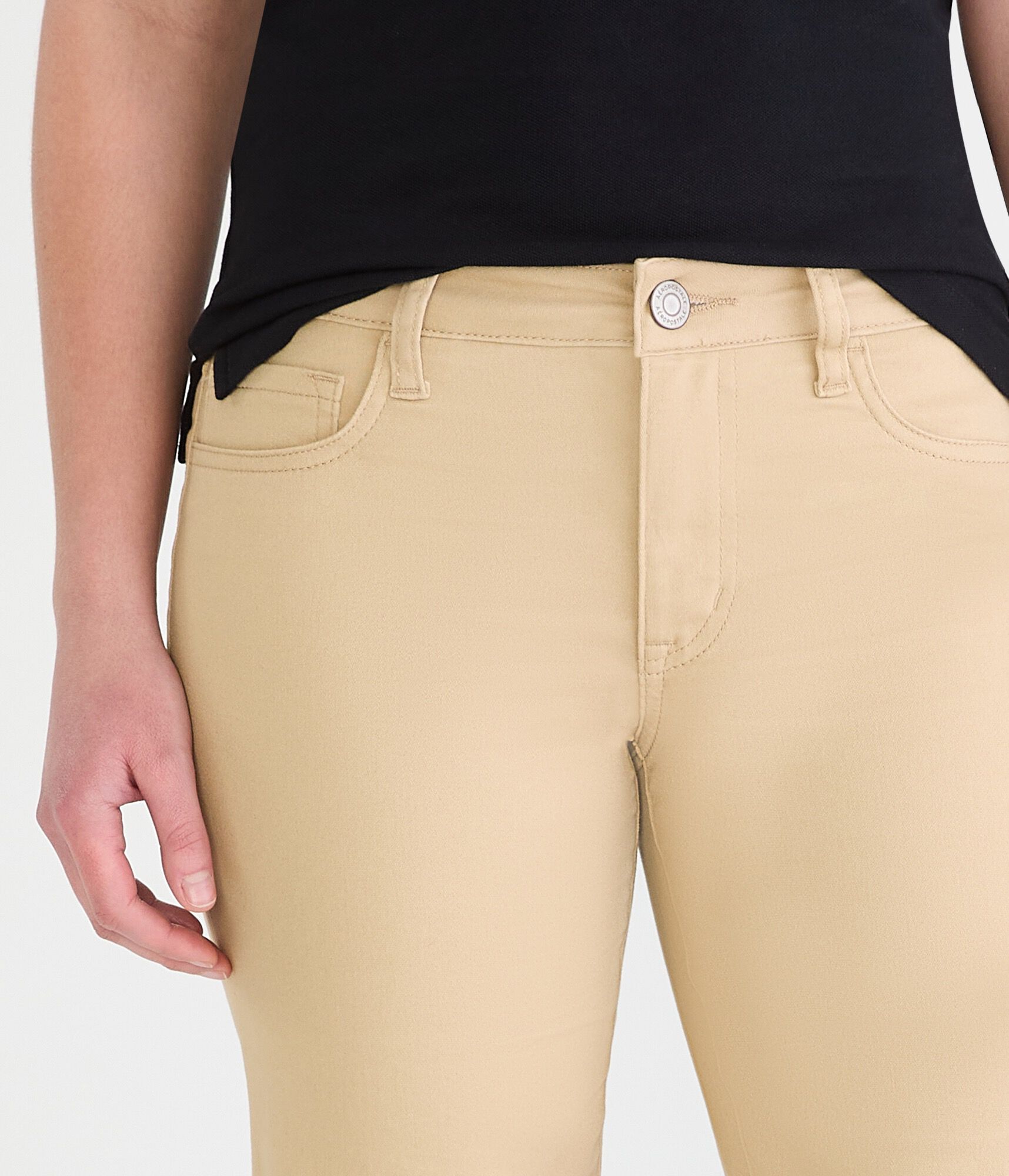 Mid-Rise Uniform Bermuda Shorts