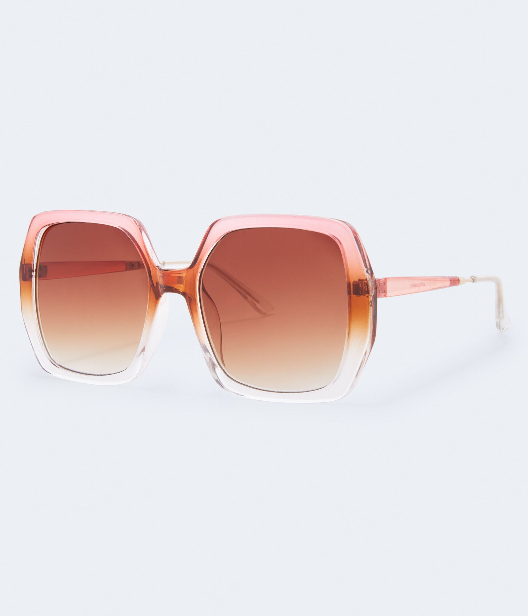 Oversized Ombr&eacute; Square Sunglasses