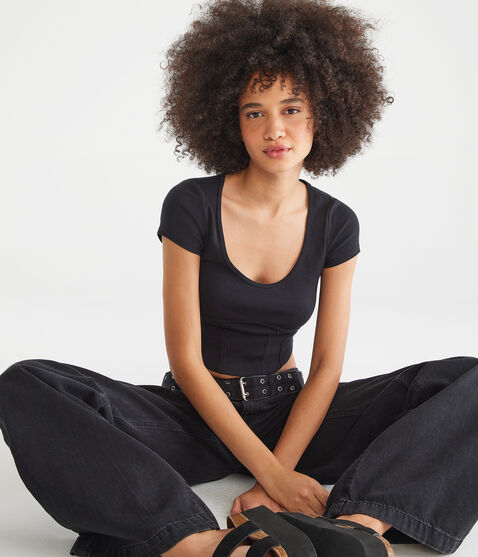 Corset Detail Tiny Top