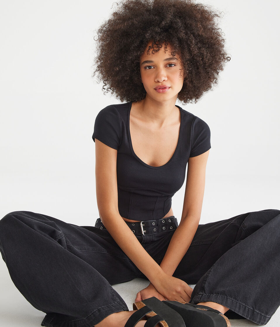 Corset Detail Tiny Top