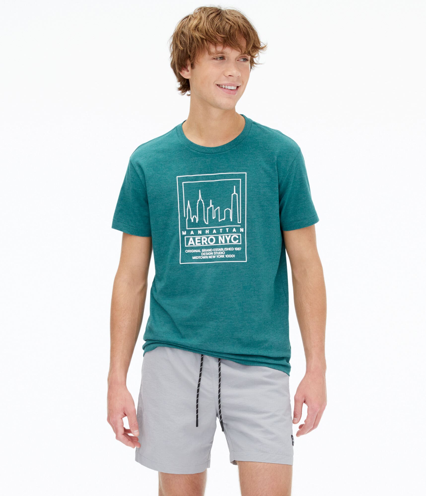 Aero NYC Skyline Sketch Graphic Tee