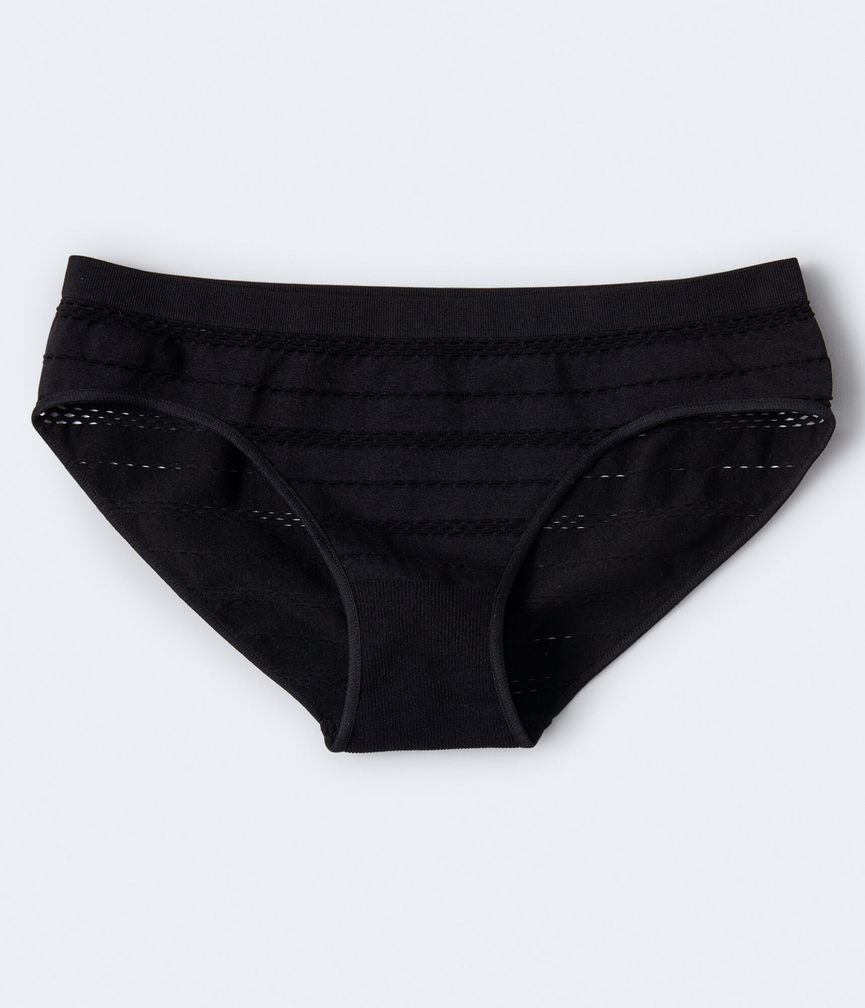 Seamless Drop-Needle Stripe Hipster