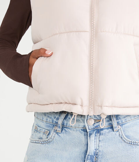 Lightweight Cropped Puffer Vest Lightweight Cropped Puffer Vest