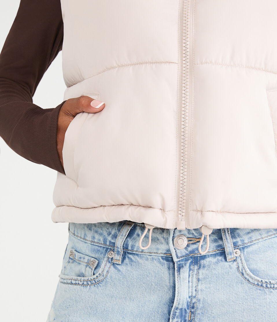 Lightweight Cropped Puffer Vest