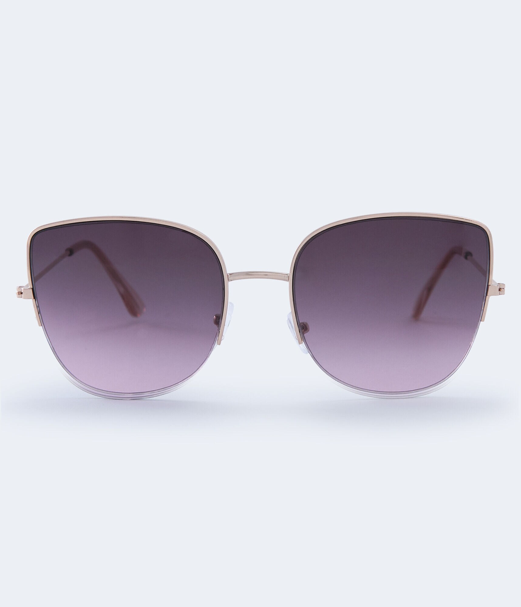 Semi-Rimless Butterfly Sunglasses