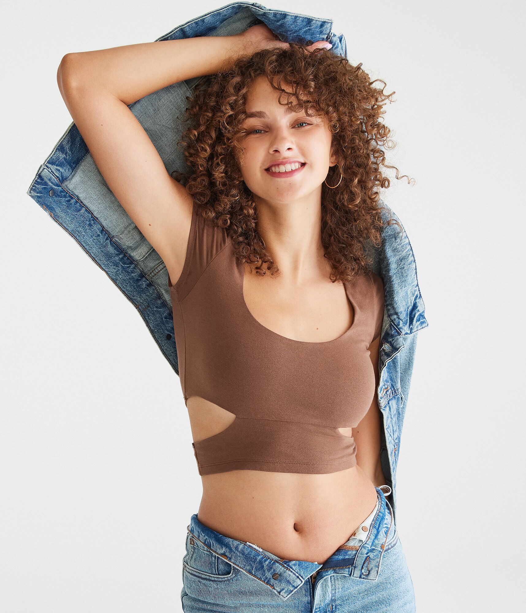 Seriously Soft Side Cutout Baby Tee