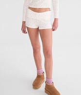 Floral Waffle Sleep Shorts