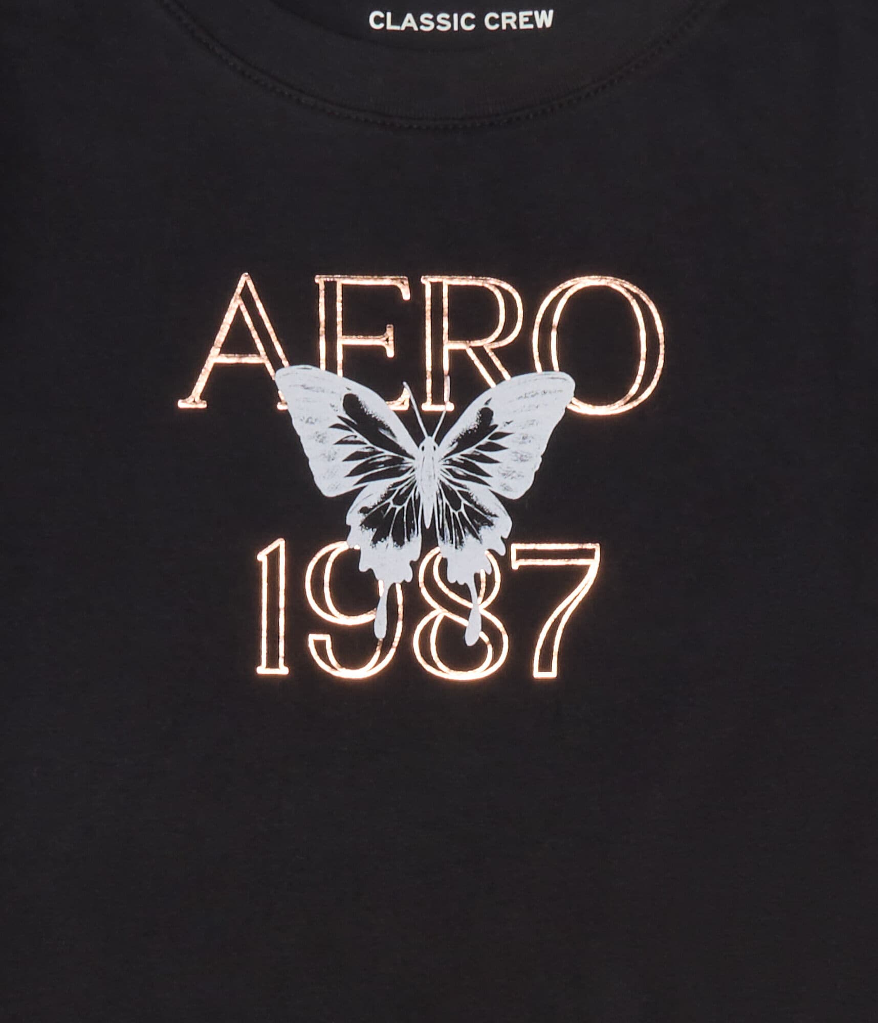 Aero 1987 Butterfly Foil Graphic Tee