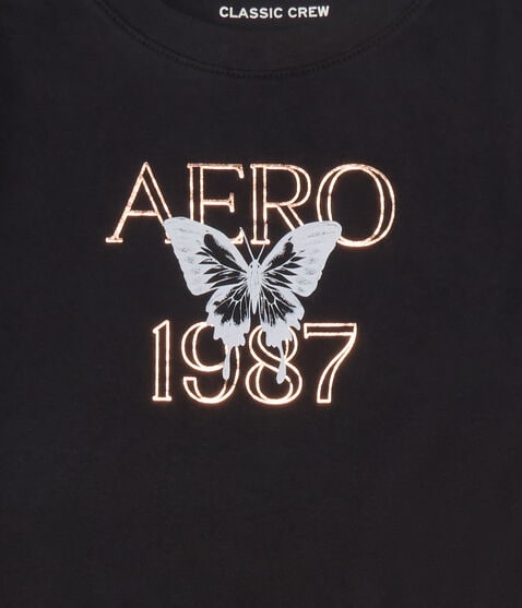 Aero 1987 Butterfly Foil Graphic Tee Aero 1987 Butterfly Foil Graphic Tee