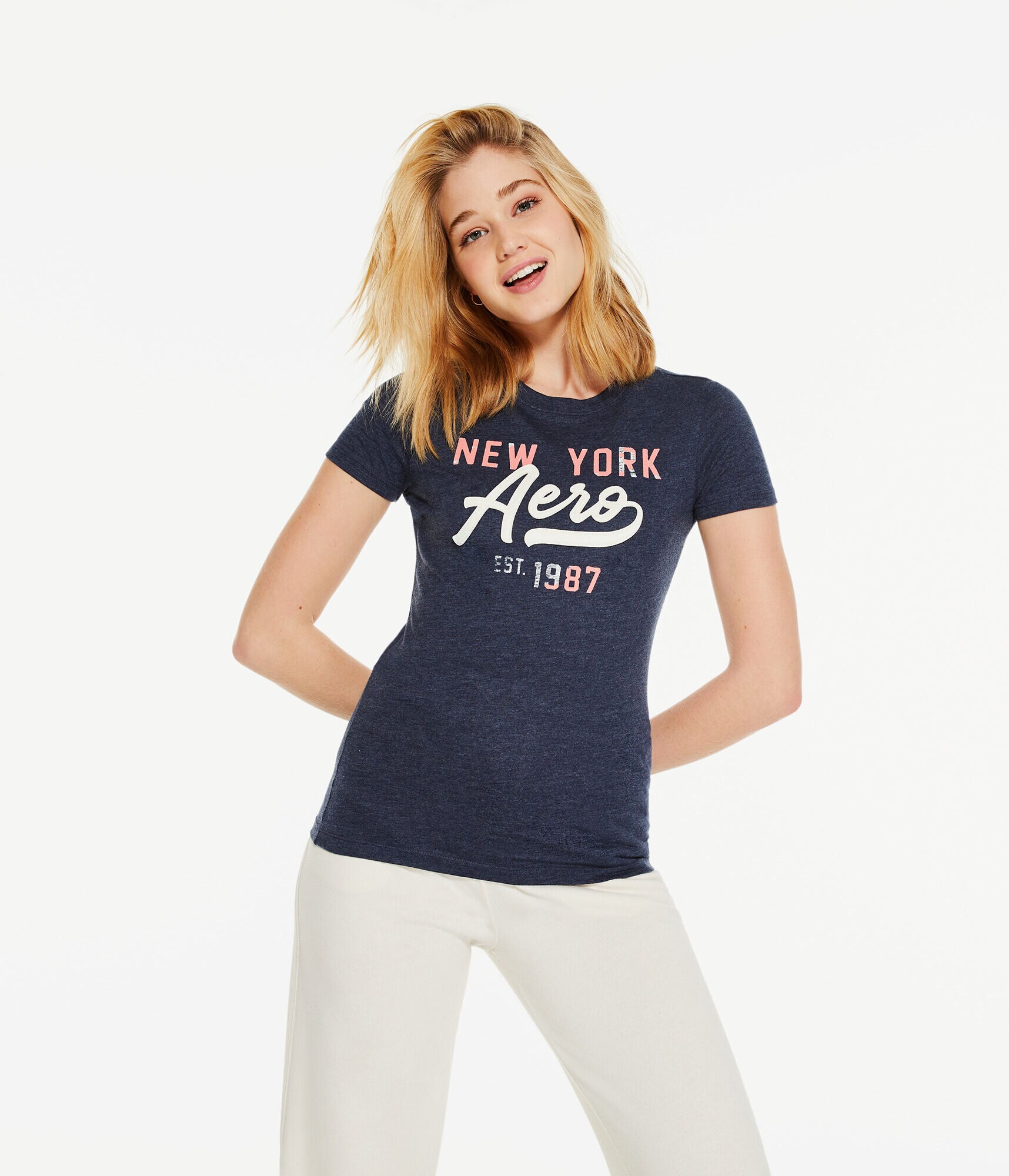 Aero New York Appliqu&eacute; Graphic Tee