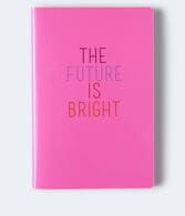 The Future Is Bright Bound Notebook