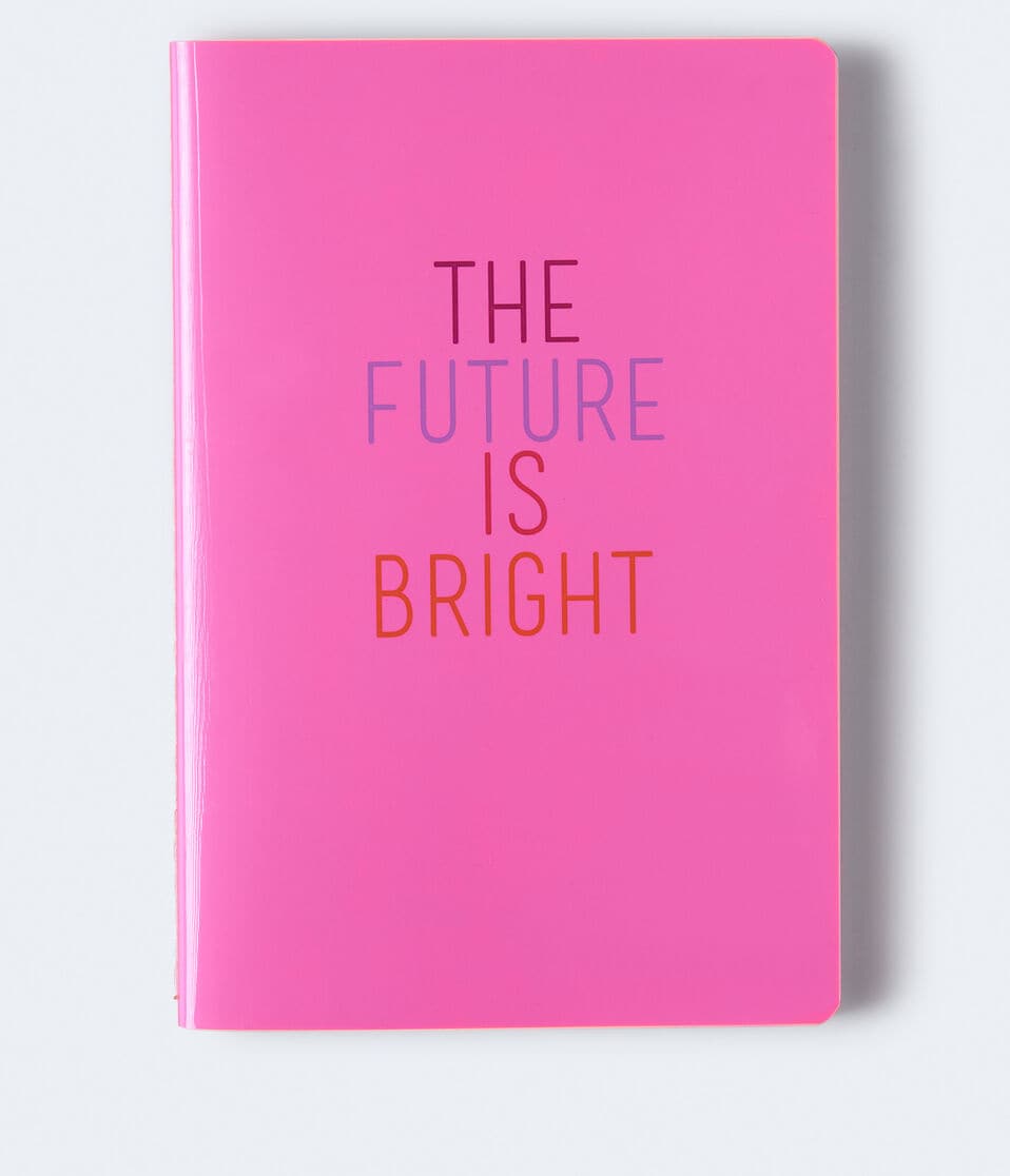 The Future Is Bright Bound Notebook