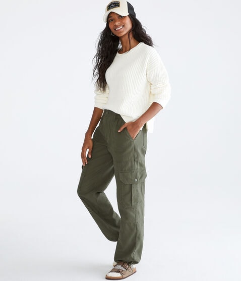 Cinched Hem Utility Cargo Pants Cinched Hem Utility Cargo Pants