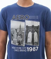 Aero NYC Bridges Graphic Tee