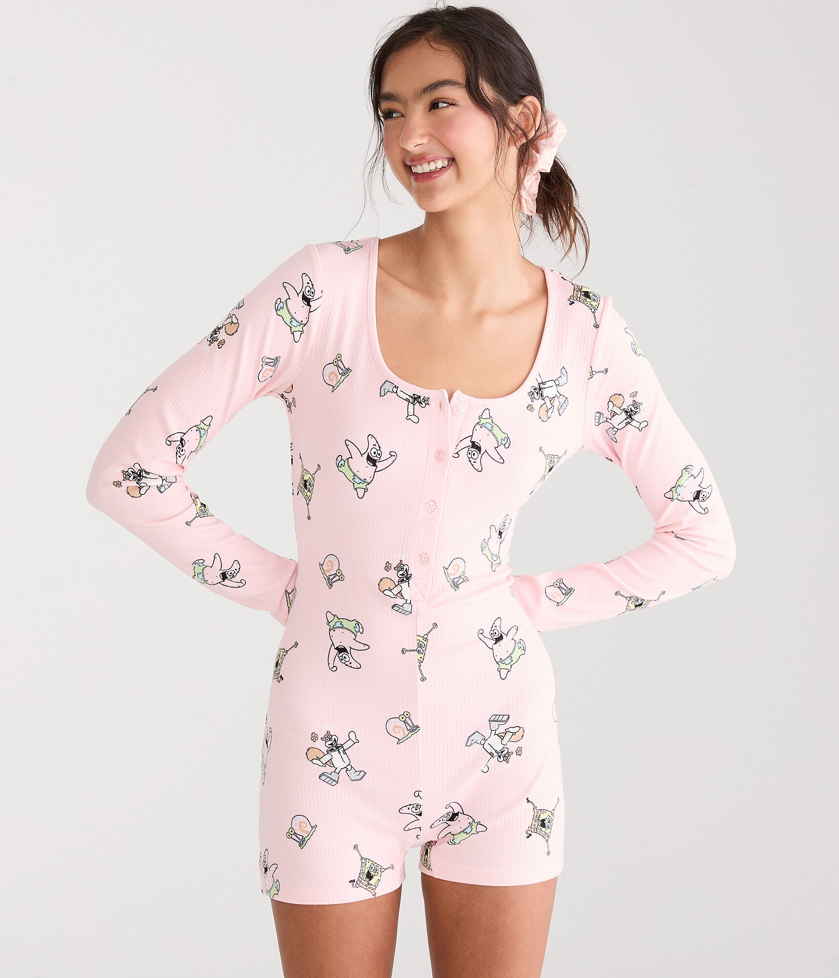 SpongeBob x Aero Long Sleeve Sleep Romper