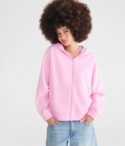 Cloud Soft Oversized Full-Zip Hoodie Cloud Soft Oversized Full-Zip Hoodie