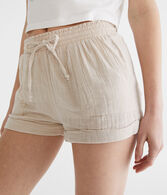 High-Rise Gauze Shorts