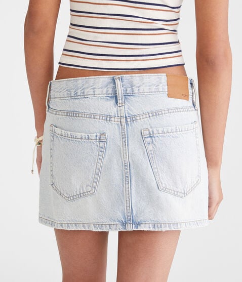 Low-Rise Denim Mini Skirt Low-Rise Denim Mini Skirt