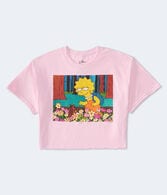 Lisa Simpson Chipmunk Cropped Graphic Tee