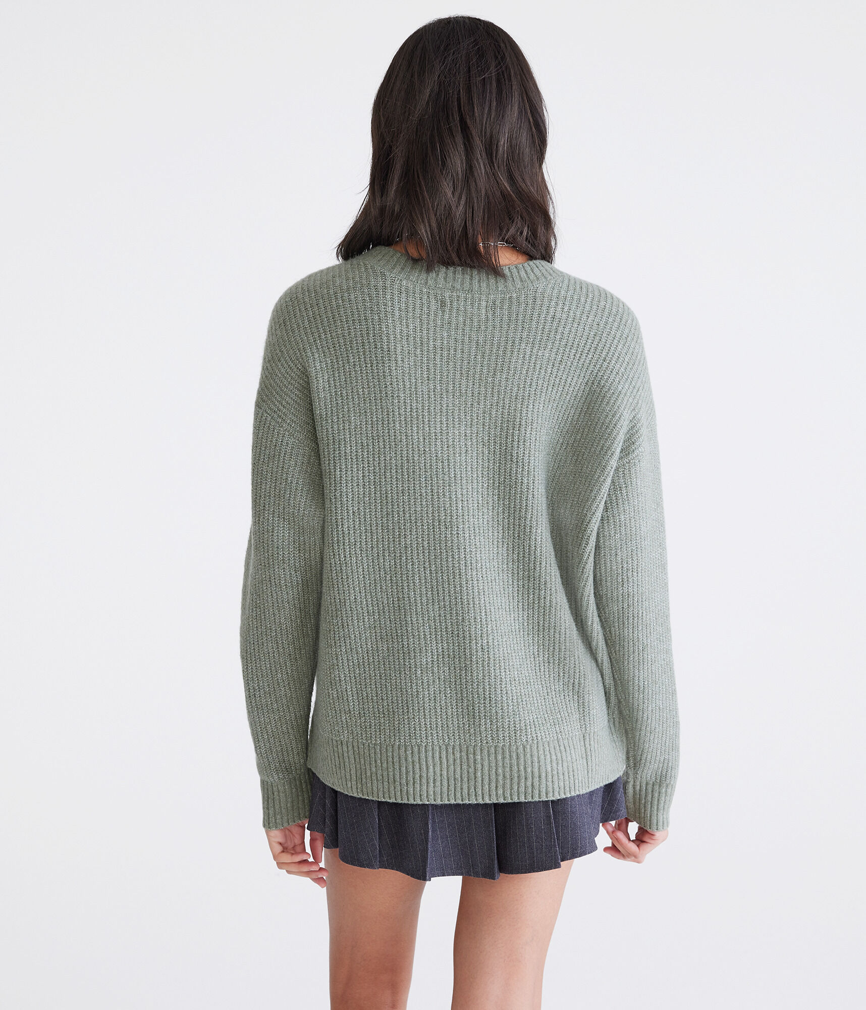 Shaker Knit V-Neck Sweater