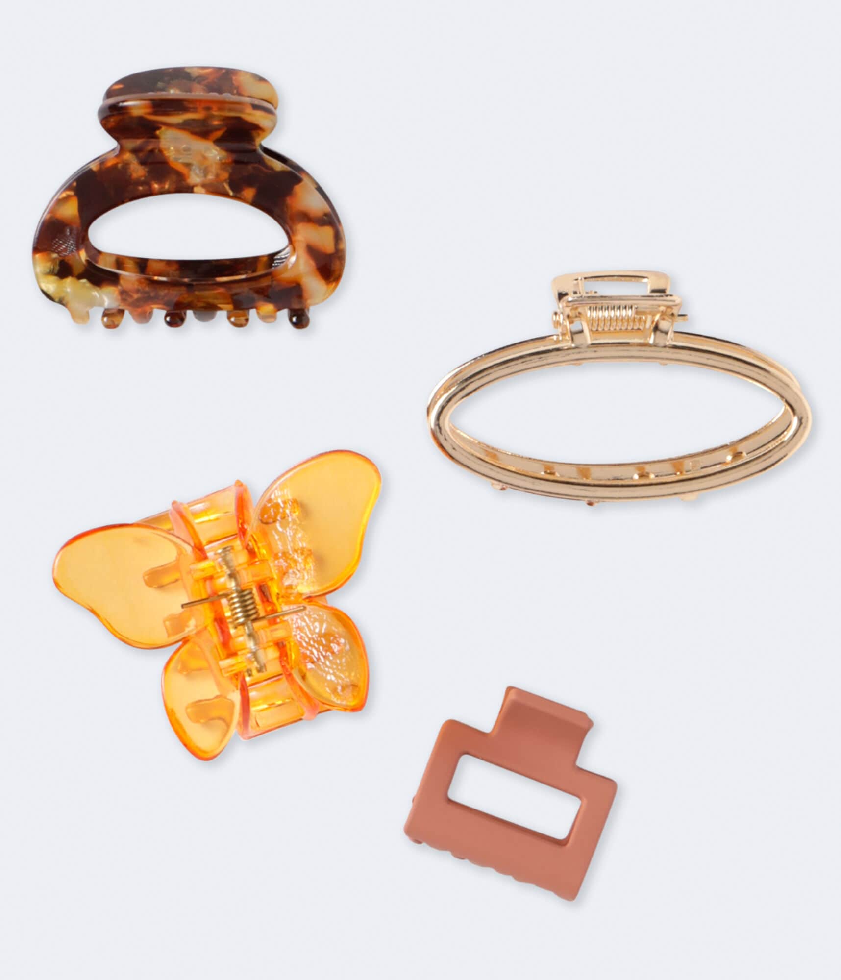 Mini Claw Hair Clip Variety 4-Pack